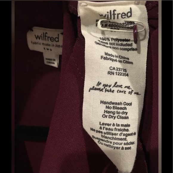 Aritzia Wilfred longsleeve wrap dress with belt and two pockets - Picture 4 of 4